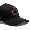 Czapka z daszkiem Cavalleria Toscana czarna z logo mink 
