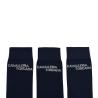 mini: Skarpety jeździeckie Cavalleria Toscana CT Jacquard Logo - zestaw 3 par,  granatowe  (2)