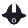 mini: Nauszniki dla konia Cavalleria Toscana Light Weight Jersey Stripe granatowe Full (1)