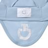 mini: Nauszniki dla konia Cavalleria Toscana Light Weight Jersey Stripe blue fog Pony (2)