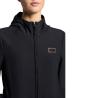 mini: Bluza damska Softshell RG Bonded Jacquard Jersey Hooded czarna (3)