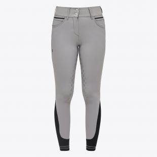 Bryczesy damskie Silicone Print CT Logo Full Grip ashgrey 