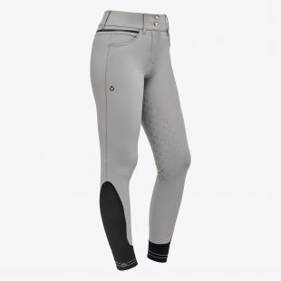 Bryczesy damskie Silicone Print CT Logo Full Grip ashgrey 