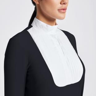 Koszula konkursowa CT Pleated Jersey L/S Competition Shirt granat/biały 