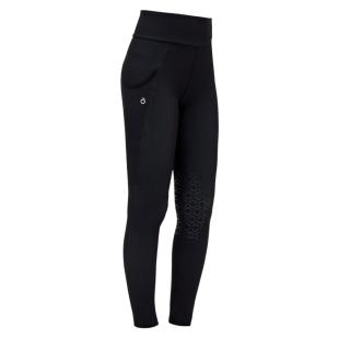 Legginsy Bonded Jersey Mesh Side Pocket czarny