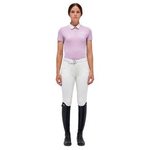 Koszulka techniczna Lightweight Pique & Tech Mesh S/S Polo pale mauve 