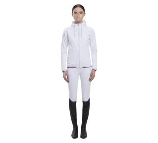 Softshell Piquet Stretch Hoodie biały