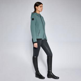 Bluza softshell CT Perforated Jersey Hooded taupe 
