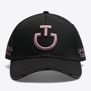 Czapka z daszkiem CT czarna z logo grape  shake