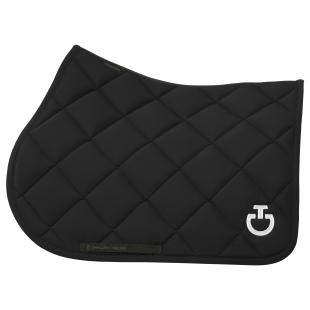 Czaprak Diamond Quilted Jersey czarny/białe logo