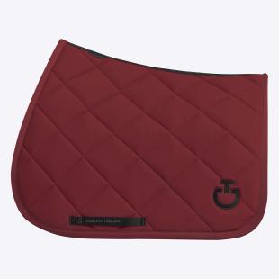 Czaprak Diamond Quilted Jersey bordowy/czarne logo