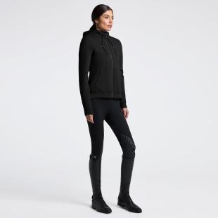 Bluza damska bawełniana  CT Cotton Zip Hoodie czarna 