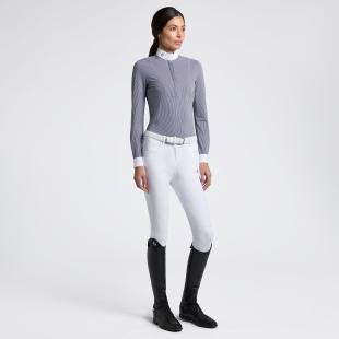 Koszula konkursowa CT L/S Stripes Competition Shirt granat/biały prążki