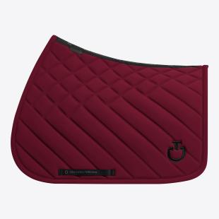 Czaprak Diamonds&Lines Quilted bordo/czarne logo VS