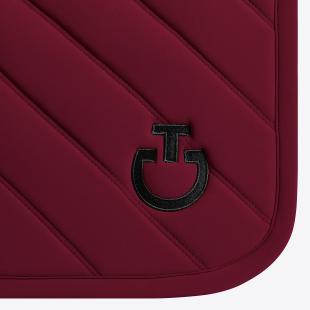 Czaprak Diamonds&Lines Quilted bordo/czarne logo VS