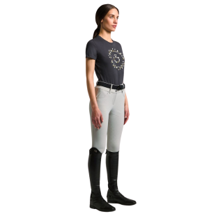 Obrazek dla: Tshirt damski CT w/Floral Embroidery charcoal   