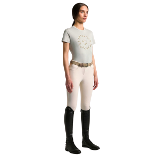 Obrazek dla: Tshirt damski CT w/Floral Embroidery belgian block 