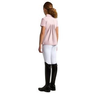 Koszulka techniczna dziewczęca CT Jersey Pleated S/S Training Polo violet ice 