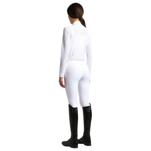 Koszula konkursowa damska CT Perforated Insert L/S Competition  Shirt biała 