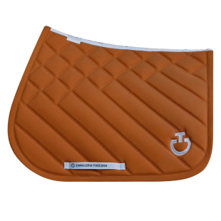 Czaprak Diamonds and Lines Quilted brush/biały  VS