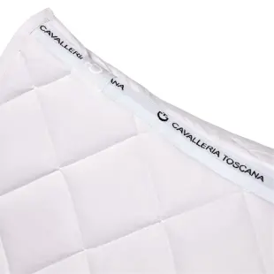 Czaprak Diamond Quilted Jersey biały/czarny