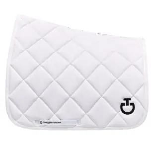 Czaprak Diamond Quilted Jersey biały/czarny