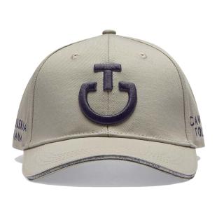 Czapka z daszkiem Cavalleria Toscana belgian block z logo charcoal