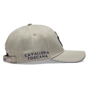 Czapka z daszkiem Cavalleria Toscana belgian block z logo charcoal
