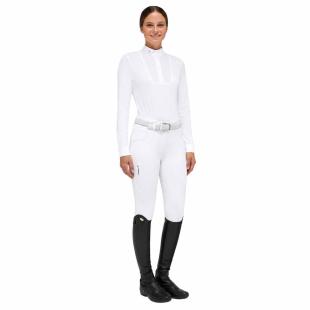Koszula konkursowa damska Wing Collar w/bib L/S Competition Shirt biała