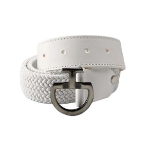 Pasek jeździecki damski Elastic Belt CT Clasp biały