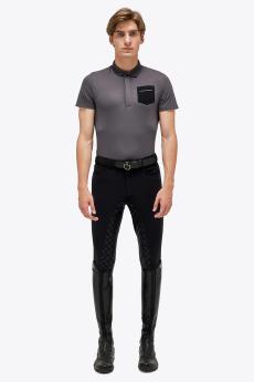 Koszulka techniczna męska Jersey Pique S/S Training Polo szara 