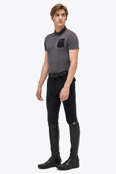 Koszulka techniczna męska Jersey Pique S/S Training Polo szara 