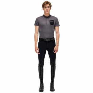 Koszulka techniczna męska Jersey Pique S/S Training Polo szara 