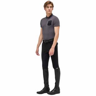 Koszulka techniczna męska Jersey Pique S/S Training Polo szara 