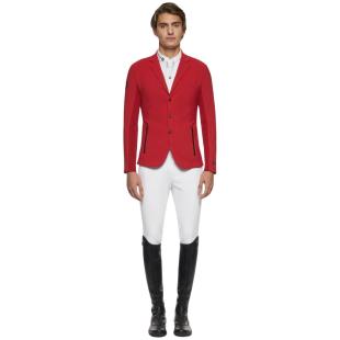 Frak męski Revo Light Tech Knit Zip czerwony   