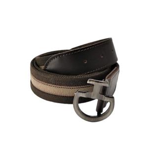 Pasek jeździecki unisex Metal CT brązowy