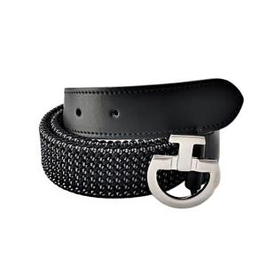 Obrazek dla: Pasek jeździecki damski Women's Bicolor Elastic Belt granat/pepitka