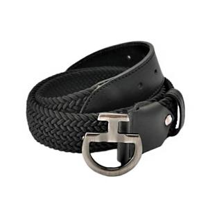 Pasek jeździecki damski Women's Elastic Belt CT Clasp czarny