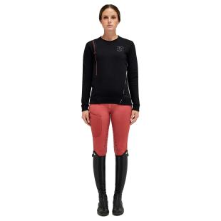 Bluza bawełniana  damska CT Academy Brushed czarna 