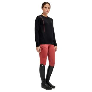 Bluza bawełniana  damska CT Academy Brushed czarna 