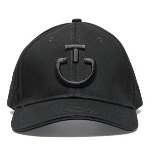 Czapka z daszkiem CT czarna z logo czarnym