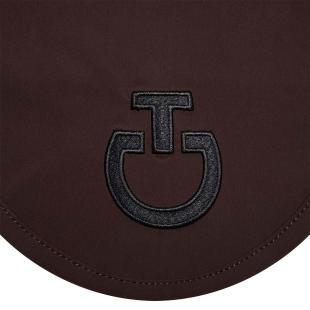 Obrazek 2 dla: Nauszniki dla konia Cavalleria Toscana Light Weight Jersey Stripe espresso Full